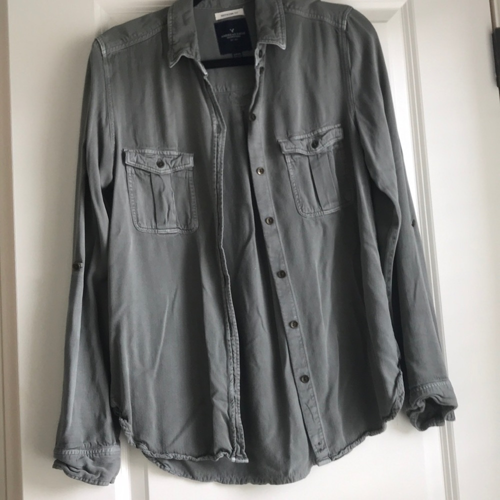 American Eagle Army Green Top